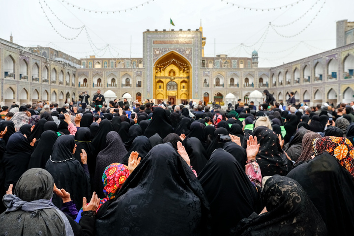 First-time pilgrim nomads from across the country gather at Imam Reza shrine