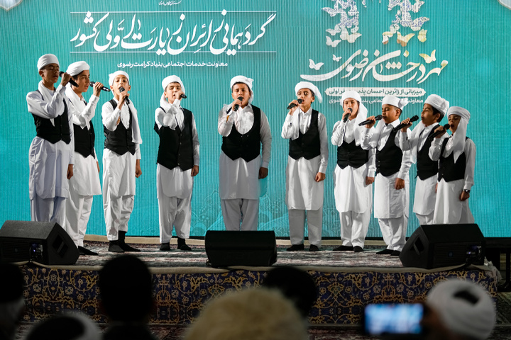 First-time pilgrim nomads from across the country gather at Imam Reza shrine