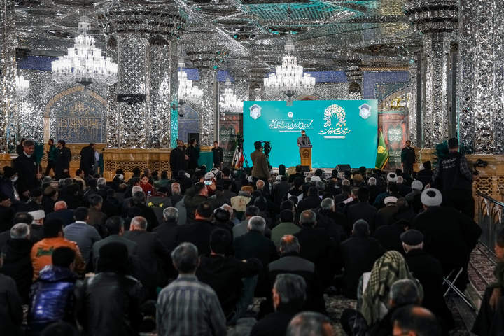 First-time pilgrim nomads from across the country gather at Imam Reza shrine