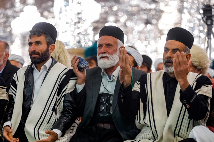 First-time pilgrim nomads from across the country gather at Imam Reza shrine