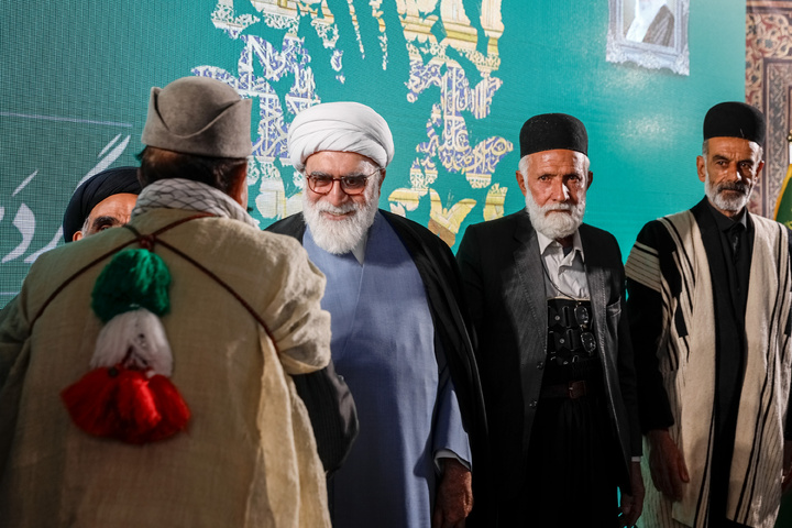 First-time pilgrim nomads from across the country gather at Imam Reza shrine