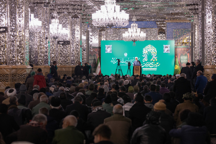 First-time pilgrim nomads from across the country gather at Imam Reza shrine