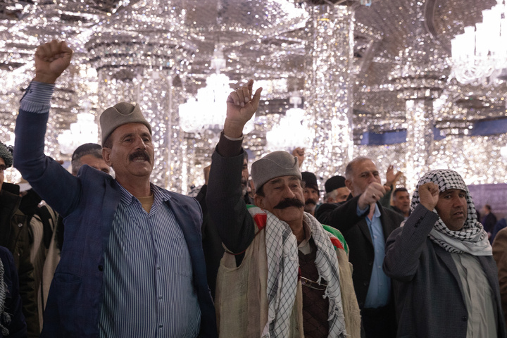 First-time pilgrim nomads from across the country gather at Imam Reza shrine