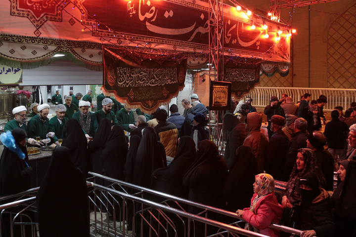 Imam Reza shrine illuminated on the birth anniversary of Imam Javad