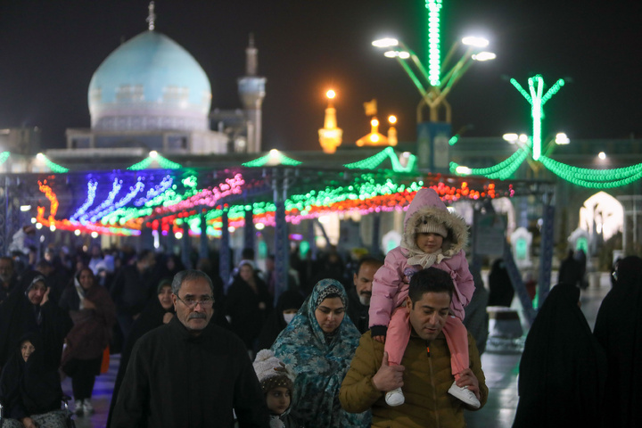 Imam Reza shrine shines on Imam Ali's birth anniversary