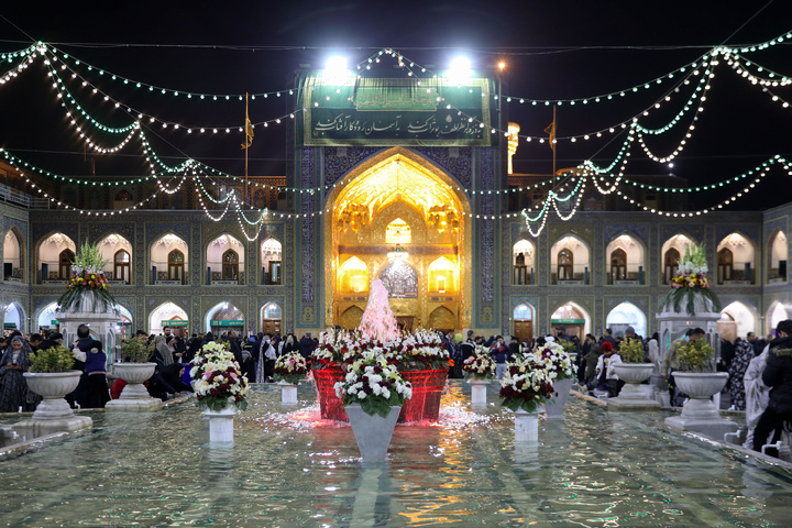 Imam Reza shrine shines on Imam Ali's birth anniversary