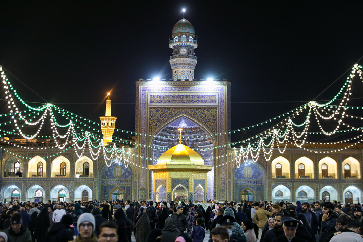 Imam Reza shrine shines on Imam Ali's birth anniversary