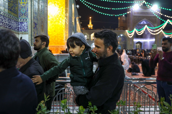 Imam Reza shrine shines on Imam Ali's birth anniversary