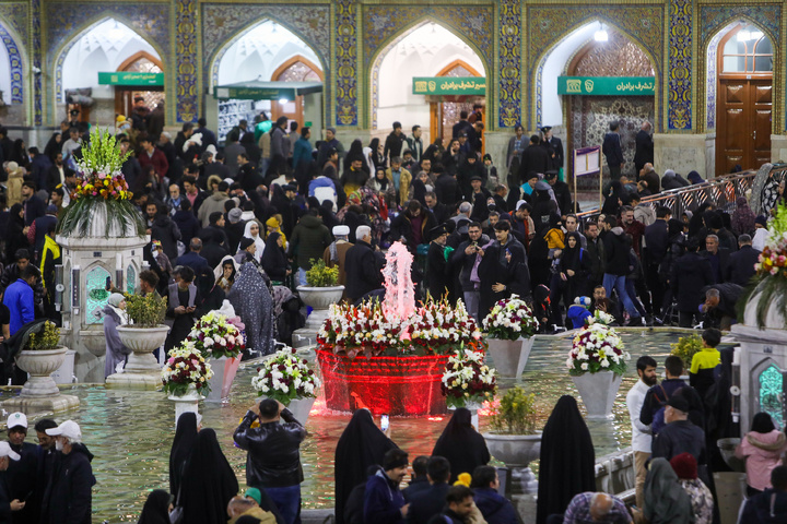 Imam Reza shrine shines on Imam Ali's birth anniversary