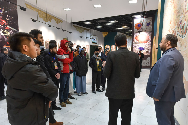 Participants of the 41st Intl. Quran Competition visit exhibition in Imam Reza shrine 