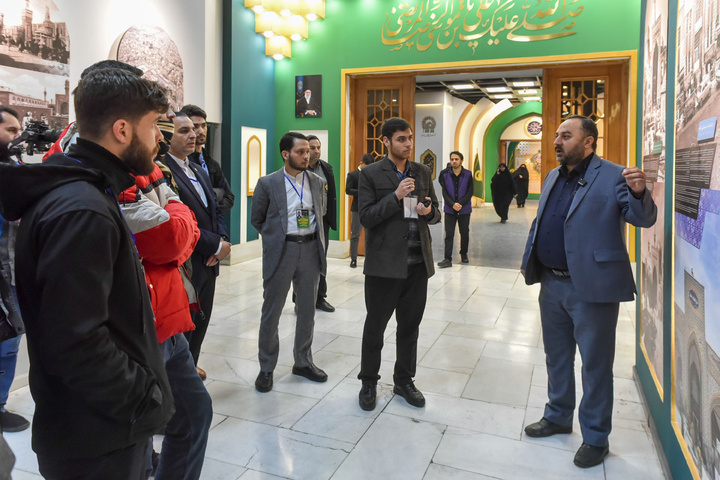 Participants of the 41st Intl. Quran Competition visit exhibition in Imam Reza shrine 