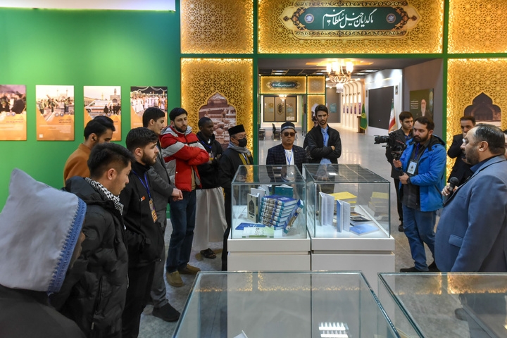 Participants of the 41st Intl. Quran Competition visit exhibition in Imam Reza shrine 