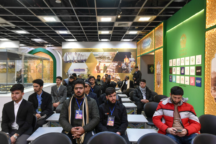 Participants of the 41st Intl. Quran Competition visit exhibition in Imam Reza shrine 