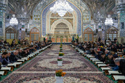 جزء خوانی رمضانی قرآن کریم در حرم مطهر امام رضا علیه السلام