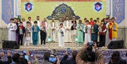 أقيمت طقوس « هل هلالک یا رمضان» التقليدية في الحرم الرضوي الشریف