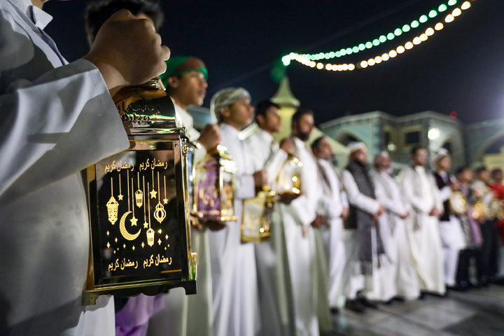 Traditional ‘Hel Helalak Ya Ramadan’ ceremony underway at Imam Reza shrine