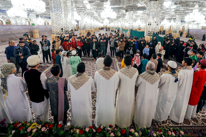 Traditional ‘Hel Helalak Ya Ramadan’ ceremony underway at Imam Reza shrine