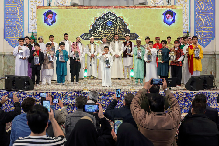 Traditional ‘Hel Helalak Ya Ramadan’ ceremony underway at Imam Reza shrine