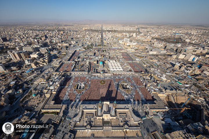 حرم امام رضا(ع) میں ہلال احمر کا ہیلی کاپٹر تعینات