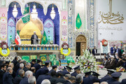 مراسم قراءة الخطبة مِن قِبَل خُدام العتبات المقدسة في إيران الإسلامية
