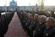 Khotbeh Khani ceremony underway at Imam Reza Shrine in memory of Bandar Abbas tragedy victims
