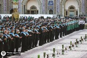 حرم امام رضا(ع) کے خادمین کی جانب سے بندر عباس واقعہ میں وفات پانے والوں کی یاد میں خطبہ پڑھا گیا