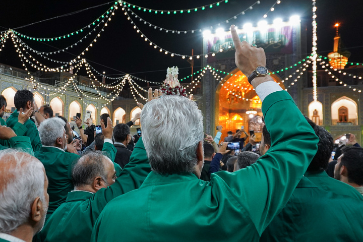 عشرہ ،کرامت کے موقع پر حرم امام رضا(ع) کی نورانی فضا کے مناظر