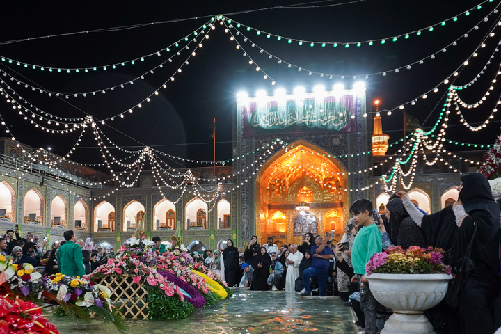 عشرہ ،کرامت کے موقع پر حرم امام رضا(ع) کی نورانی فضا کے مناظر