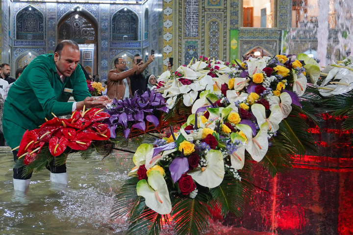 عشرہ ،کرامت کے موقع پر حرم امام رضا(ع) کی نورانی فضا کے مناظر