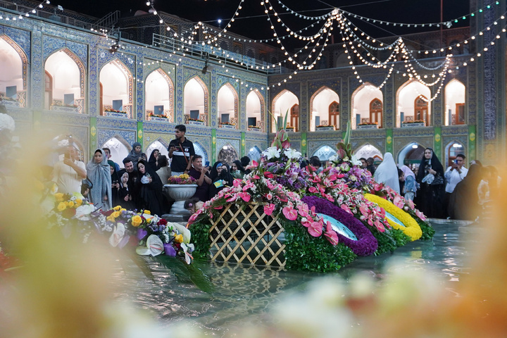 عشرہ ،کرامت کے موقع پر حرم امام رضا(ع) کی نورانی فضا کے مناظر