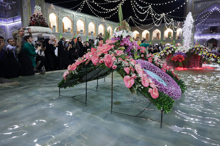 Special floral decorations underway at Imam Reza shrine for Karamat Ten-Day Celebrations
