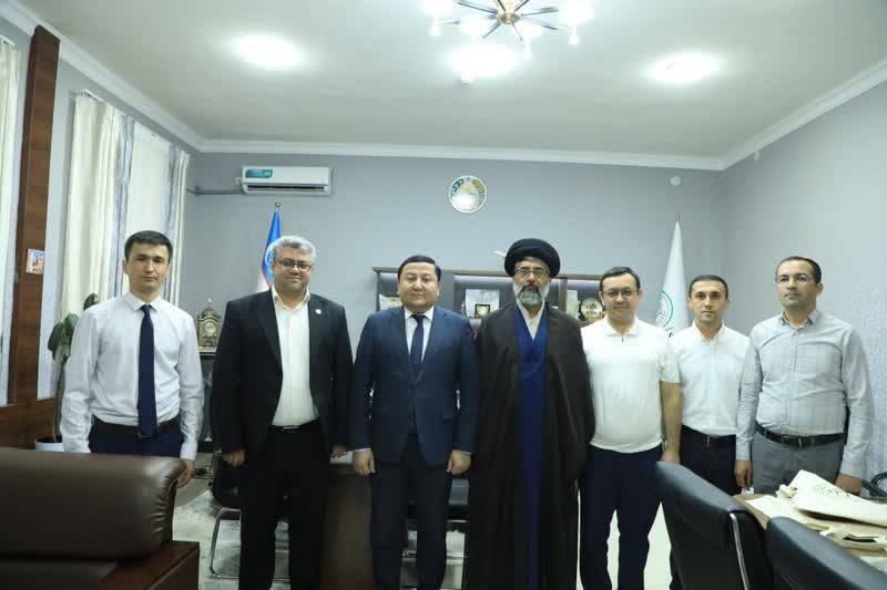 بداية التعاون بين العتبة الرضویة المقدسة وجامعة «طريق الحرير» في سمرقند