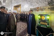 حرم امام رضا(ع) میں شہید آیت اللہ رئیسی کی پہلی برسی کا انعقاد
