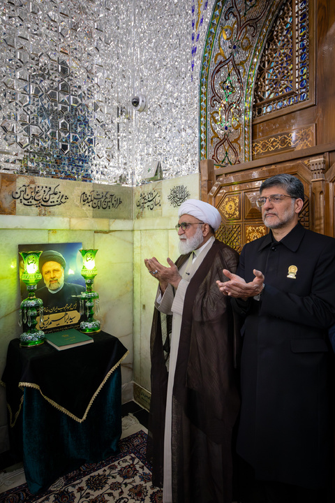 Imam Reza Shrine hosts commemoration ceremony for 1st martyrdom anniv. of Martyr Raeisi