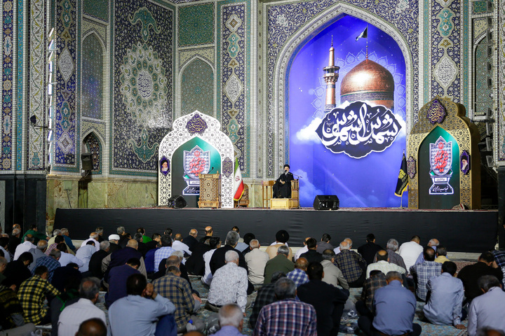حضرت امام علی رضا(ع) کی شبِ زیارت کے عنوان پروگرام کا انعقاد