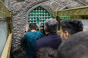 پاکستان کے وفاقی وزیر داخلہ کی حرم امام رضا(ع) میں حاضری