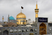 Imam Reza shrine draped in black for Imam Javad’s martyrdom anniv.