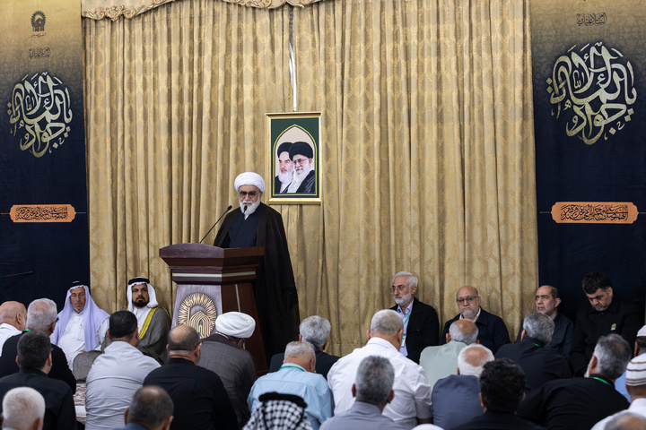 لقاء أصحاب المواکب في سامراء مع متولي العتبة الرضویة المقدسة