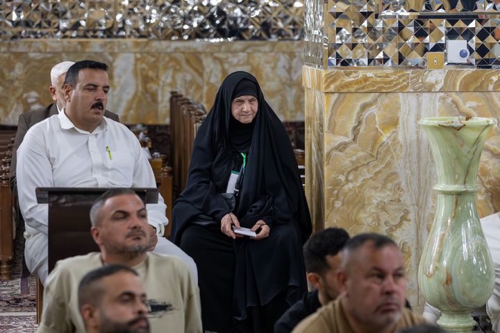 لقاء أصحاب المواکب في سامراء مع متولي العتبة الرضویة المقدسة