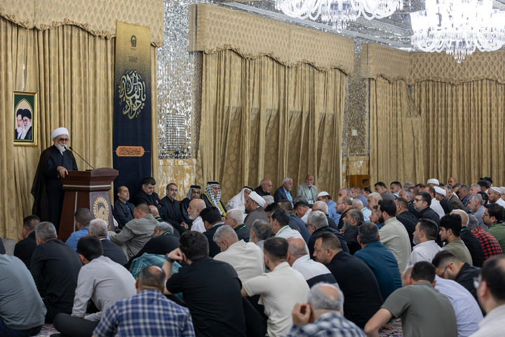 لقاء أصحاب المواکب في سامراء مع متولي العتبة الرضویة المقدسة