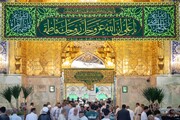 نصب کتیبه های ازدواج حضرت علی(ع) و حضرت فاطمه(س) در حرم مطهر حسینی