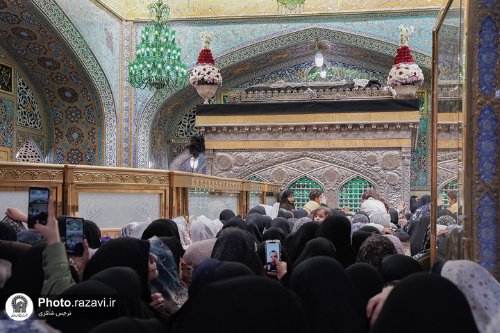 أجواء الحرم الرضوي الشریف في لیلة استشهاد الإمام محمد الباقر علیه السلام