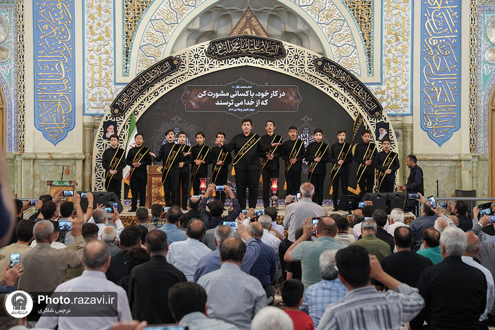 أجواء الحرم الرضوي الشریف في لیلة استشهاد الإمام محمد الباقر علیه السلام