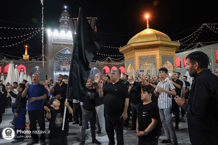 أجواء الحرم الرضوي الشریف في لیلة استشهاد الإمام محمد الباقر علیه السلام