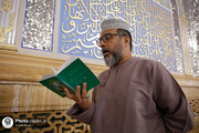 مراسم دعاء عرفة خاصة بالزائرین العرب في الحرم الرضوي الشریف