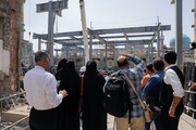 Festival jury and winners visit Imam Reza Shrine development projects