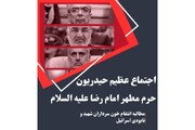 حرم امام رضا(ع) میں حیدر کرّار کے ماننے والوں کا عظیم اجتماع