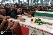 Farewell ceremony with martyrs held in holy shrine