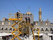 استعداد الحرم الرضوي الشريف لبداية شهر محرم الحرام