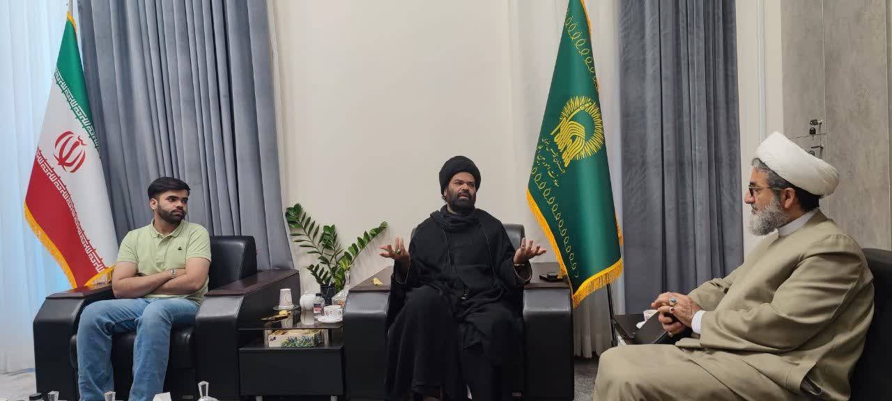 آستان قدس رضوی کے ادارہ بین الاقوامی امور کے سربراہ کی ہندوستان کے عالم دین سے ملاقات